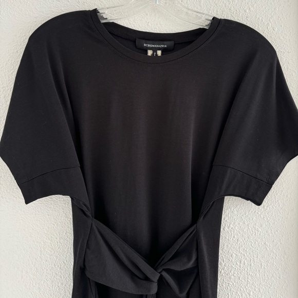NWT BCBGMaxAzria Knotted Waist Tee - Picture 7 of 9